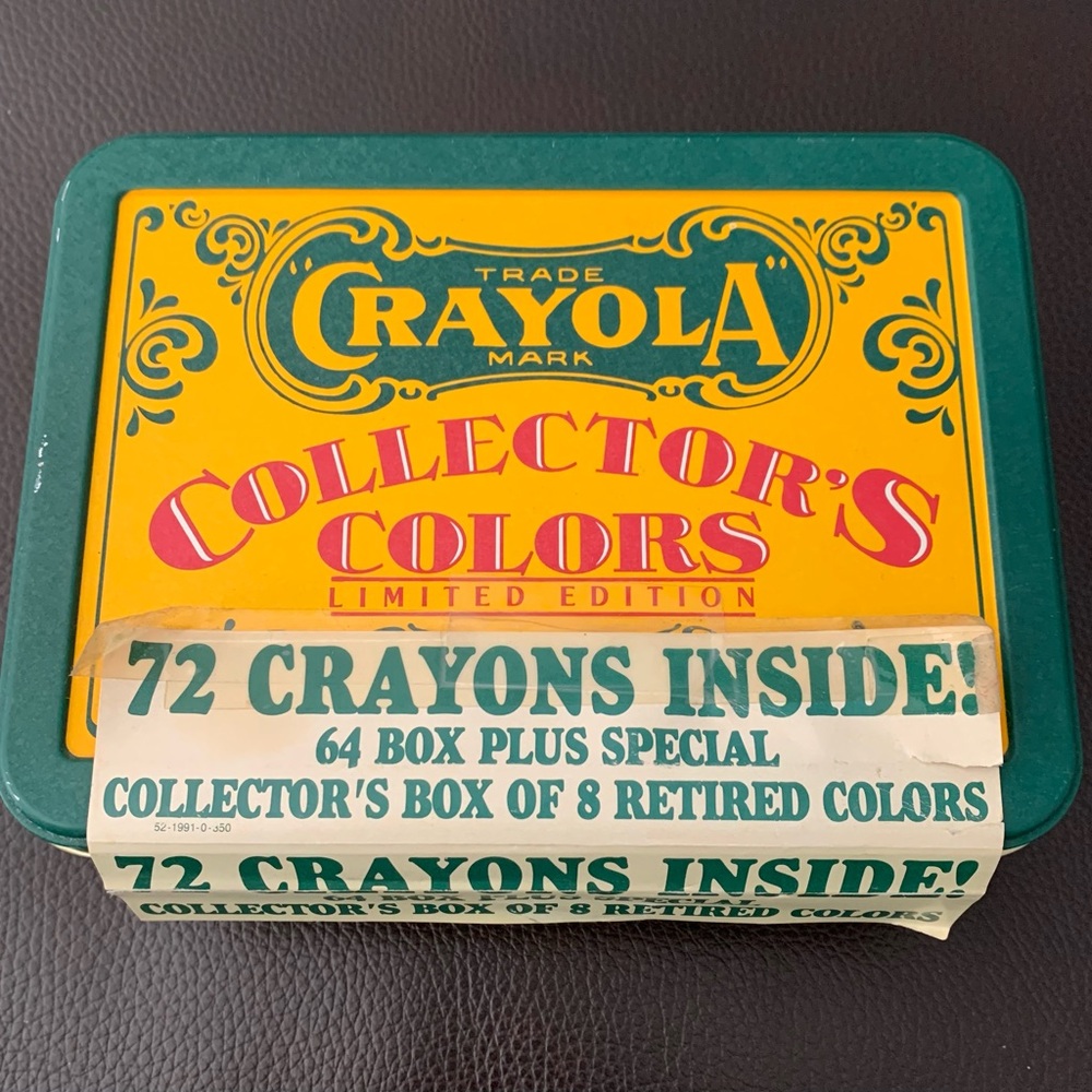 VTG Sealed Crayola 1990 Collectors Limited Edition Tin 72 Crayons incl. Retired